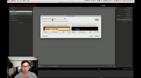 Adobe Lightroom How To – Customizing Identity Plate